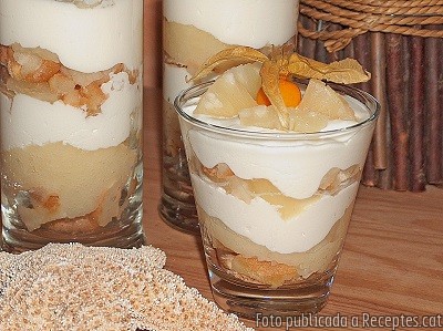 Tiramisú de pinya